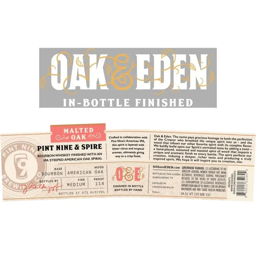 Oak &amp; Eden Malted Oak Pint Nine &amp; Spire - Main Street Liquor