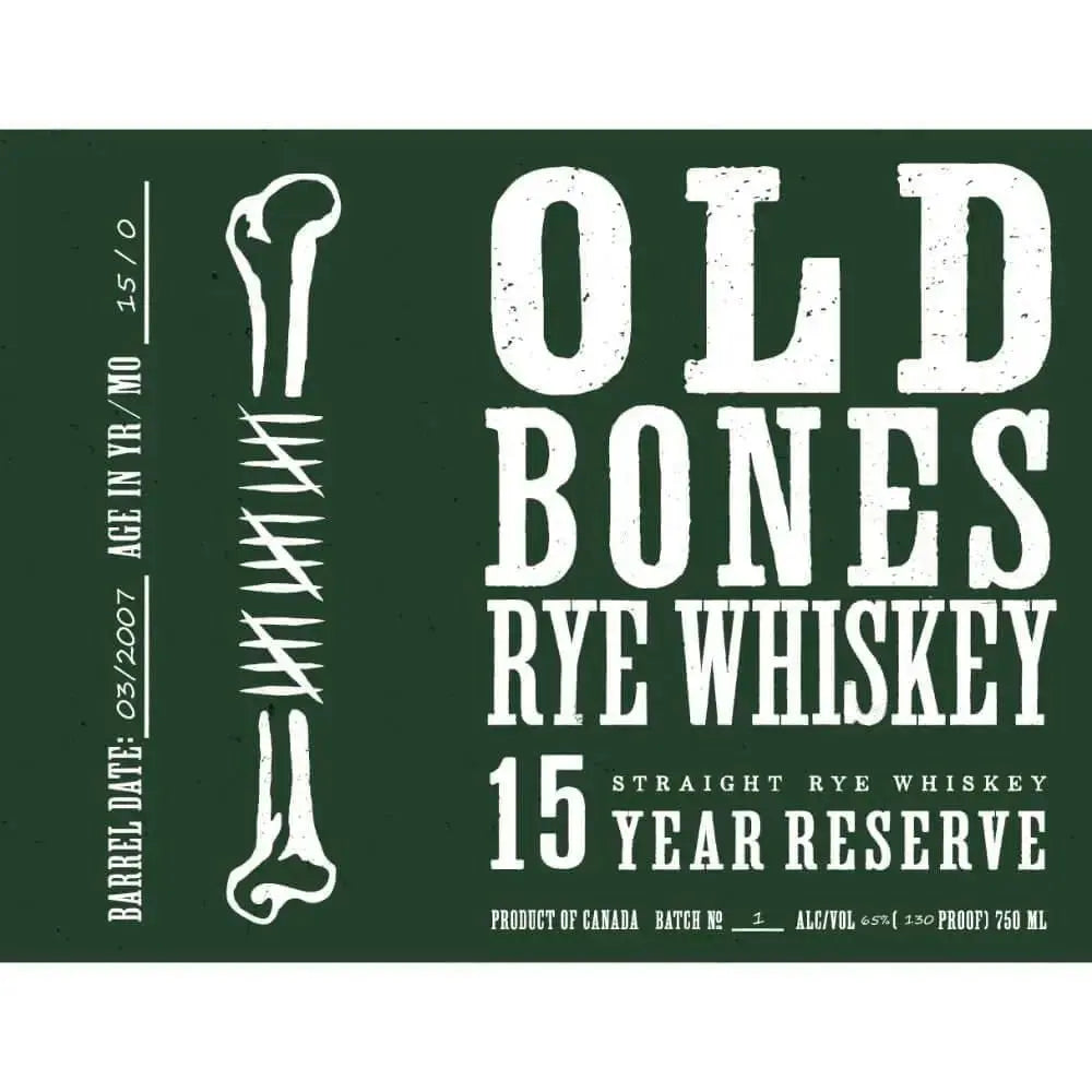Old Bones 15 Year Reserve Rye Whiskey - Main Street Liquor