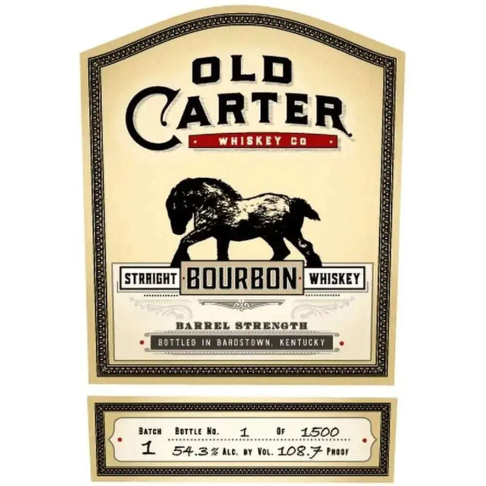 Old Carter Barrel Strength Bourbon Batch 1 - Main Street Liquor