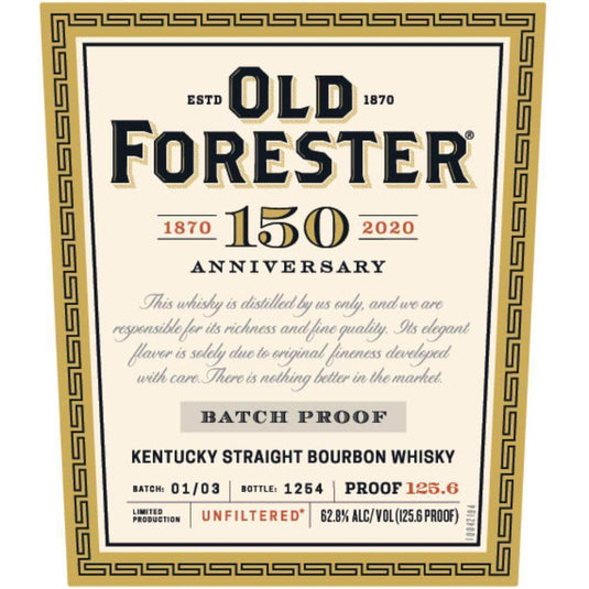 Old Forester 150th Anniversary - Main Street Liquor