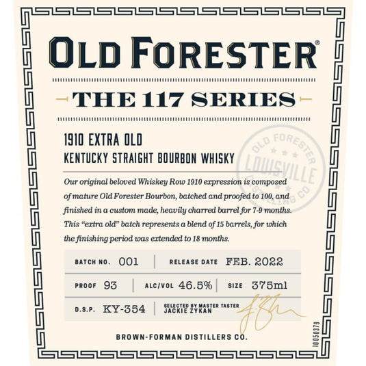 Old Forester The 117 Series 1910 Extra Old - Main Street Liquor