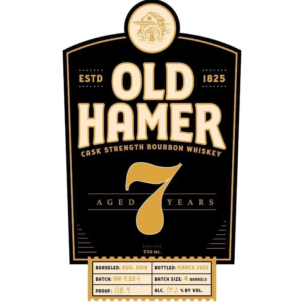 Old Hamer 7 Year Old Cask Strength Straight Bourbon - Main Street Liquor