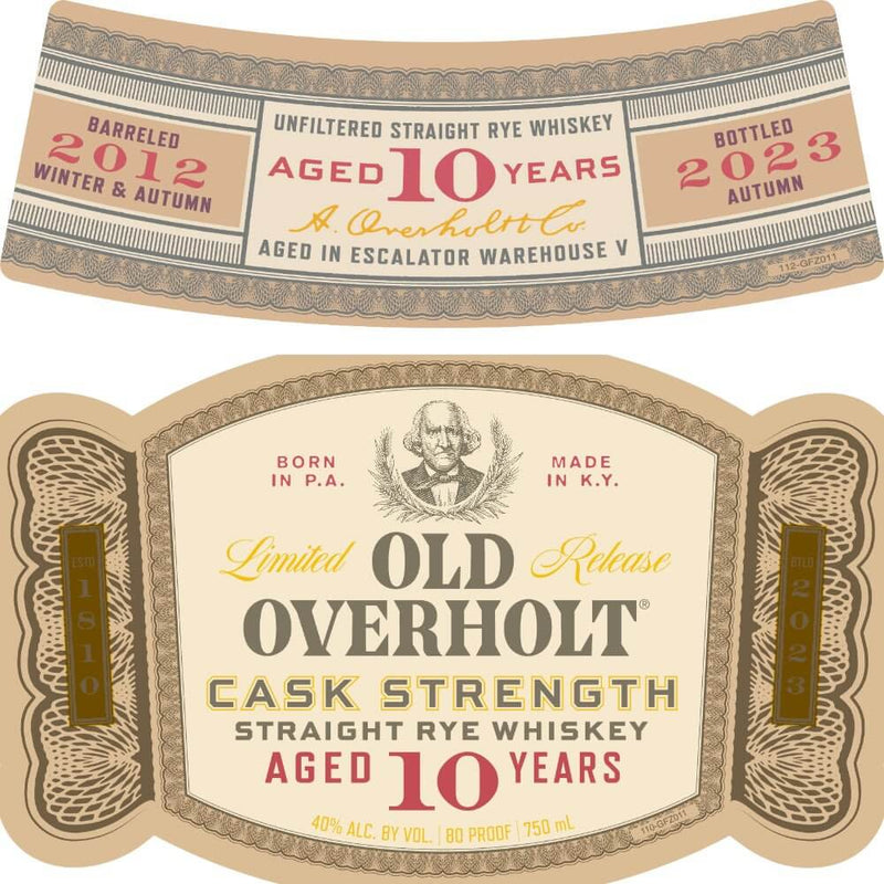 Load image into Gallery viewer, Old Overholt 10 Year Old Cask Strength Straight Rye - Main Street Liquor
