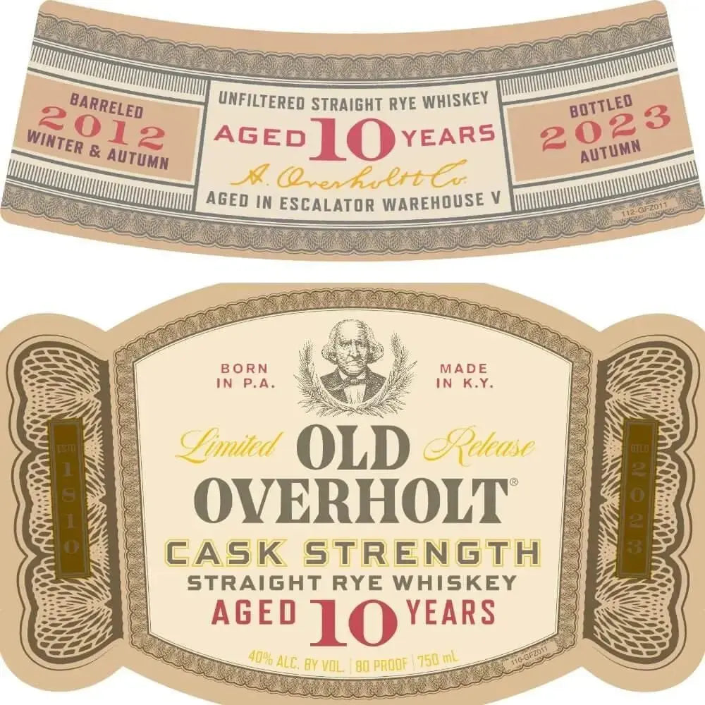 Old Overholt 10 Year Old Cask Strength Straight Rye - Main Street Liquor