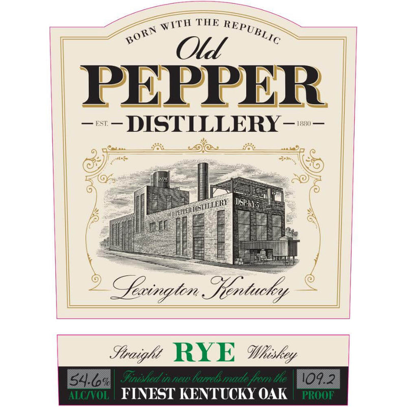 Load image into Gallery viewer, Old Pepper Finest Kentucky Oak Straight Rye Whiskey - Main Street Liquor
