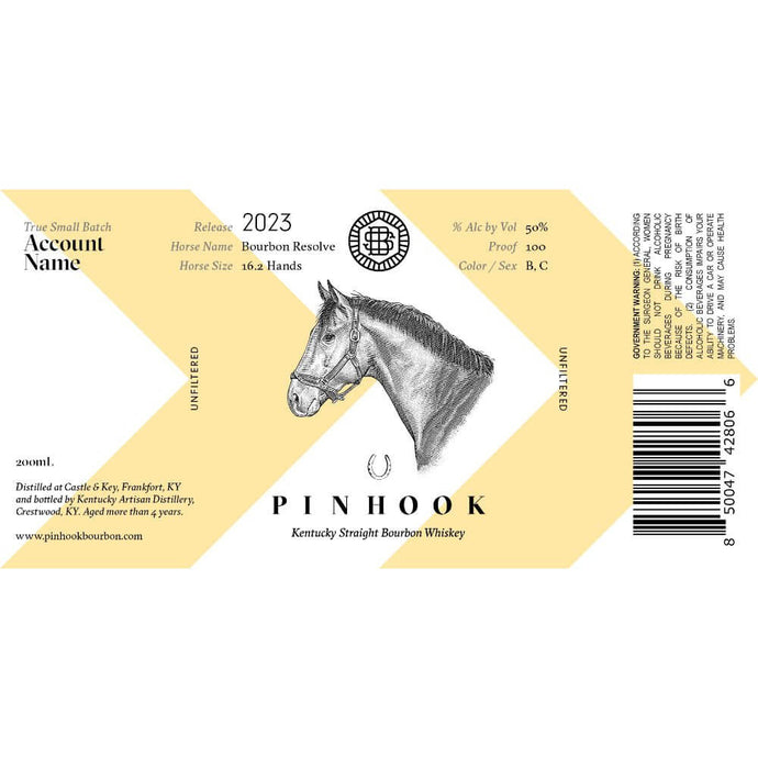 Pinhook Bourbon Resolve Kentucky Straight Bourbon 2023 Release 200mL - Main Street Liquor