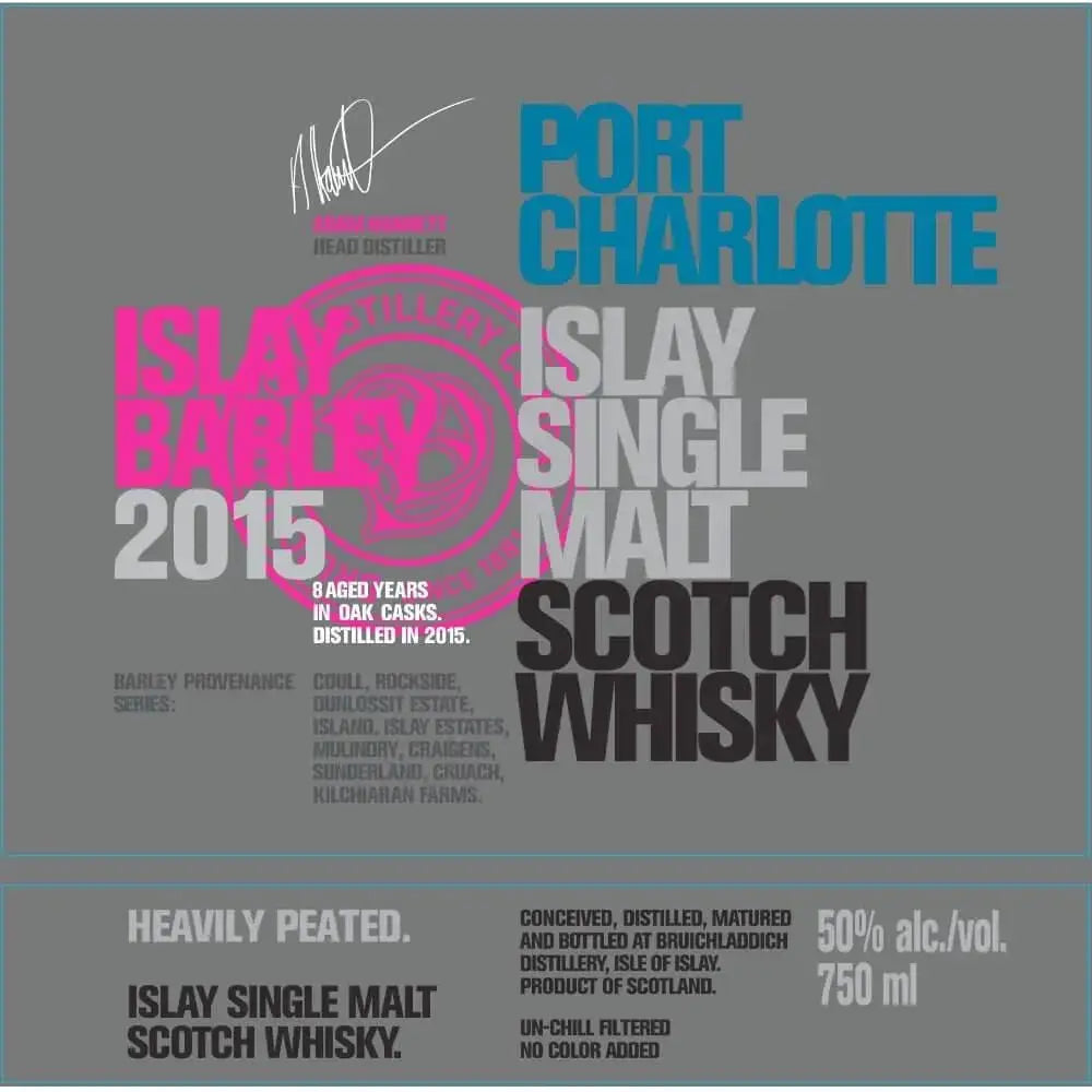 Port Charlotte Islay Barley 2015 Scotch - Main Street Liquor
