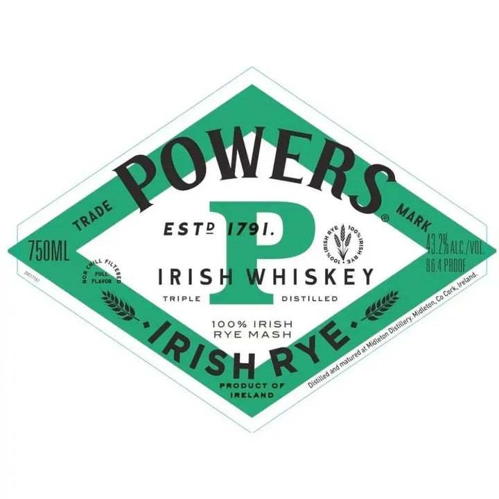 Powers Irish Rye Whiskey - Main Street Liquor