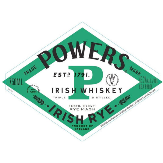 Powers Irish Rye Whiskey - Main Street Liquor