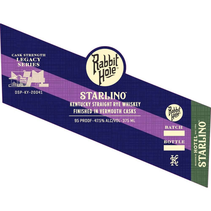 Rabbit Hole Starlino Straight Rye Finished In Vermouth Casks - Main Street Liquor