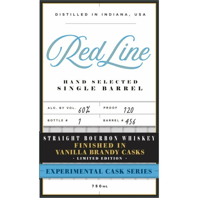 Red Line Experimental Cask Bourbon Finished in Vanilla Brandy Casks - Main Street Liquor