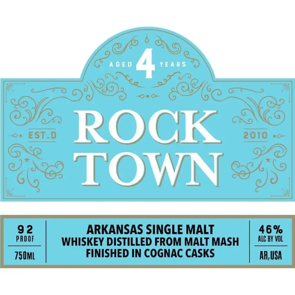 Rock Town 4 Year Old Single Malt Finished In Cognac Casks - Main Street Liquor