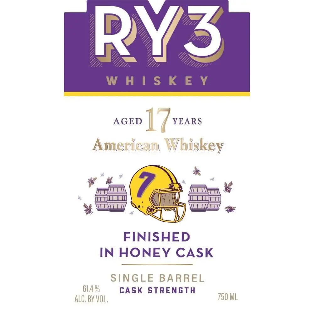 RY3 17 Year Old Honey Cask Finished American Whiskey - Main Street Liquor