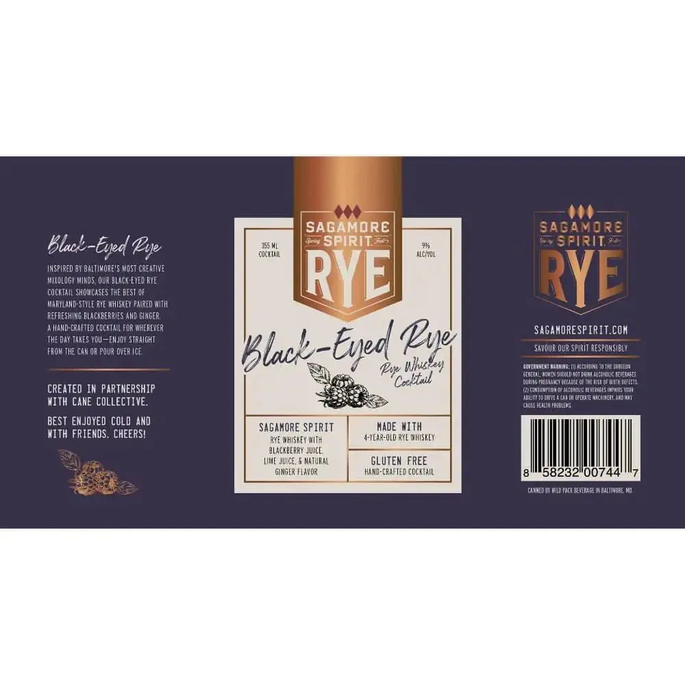 Sagamore Spirit Black - Eyed Rye Cocktail 4PK - Main Street Liquor