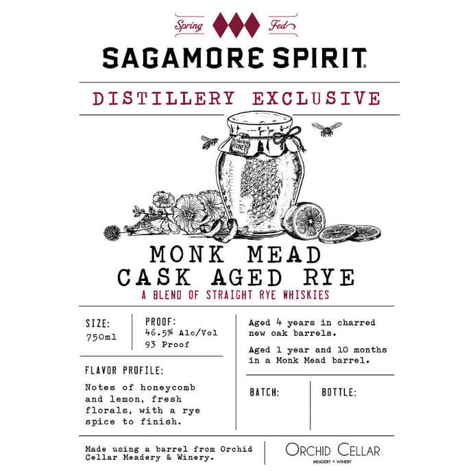 Sagamore Spirit Distillery Exclusive Monk Mead Cask Aged Rye - Main Street Liquor