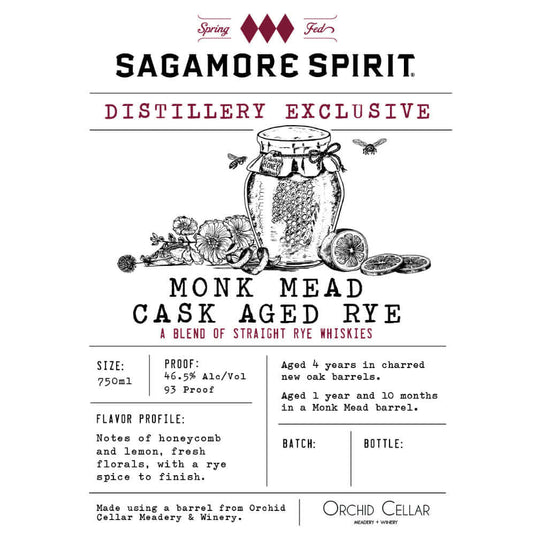 Sagamore Spirit Distillery Exclusive Monk Mead Cask Aged Rye - Main Street Liquor