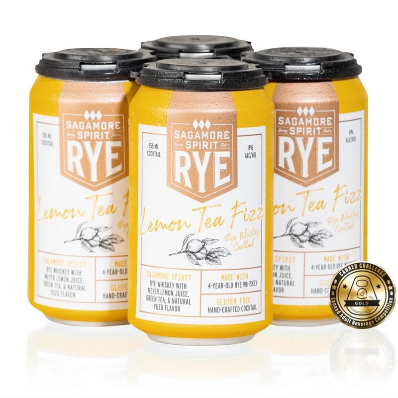 Load image into Gallery viewer, Sagamore Spirit Lemon Tea Fizz Canned Cocktail 4PK - Main Street Liquor
