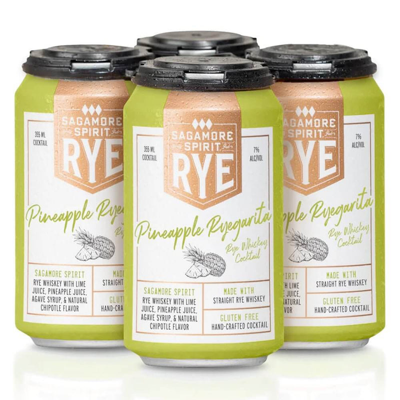 Load image into Gallery viewer, Sagamore Spirit Pineapple Ryegarita Canned Cocktail 4PK - Main Street Liquor
