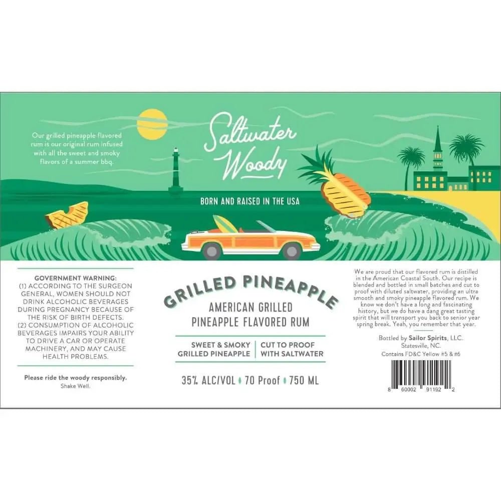 Saltwater Woody Grilled Pineapple Flavored Rum - Main Street Liquor