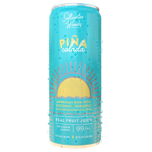 Saltwater Woody Piña Colada Canned Cocktail - Main Street Liquor