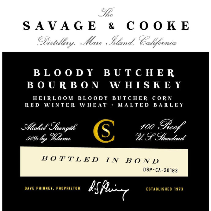 Savage & Cooke Bottled in Bond Bloody Butcher Bourbon - Main Street Liquor