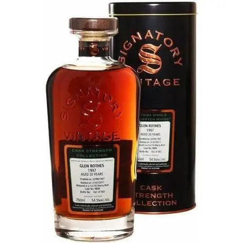 Signatory Cask Strength 1997 Glenrothes 23 Year Speyside Single Malt Scotch Whisky - Main Street Liquor