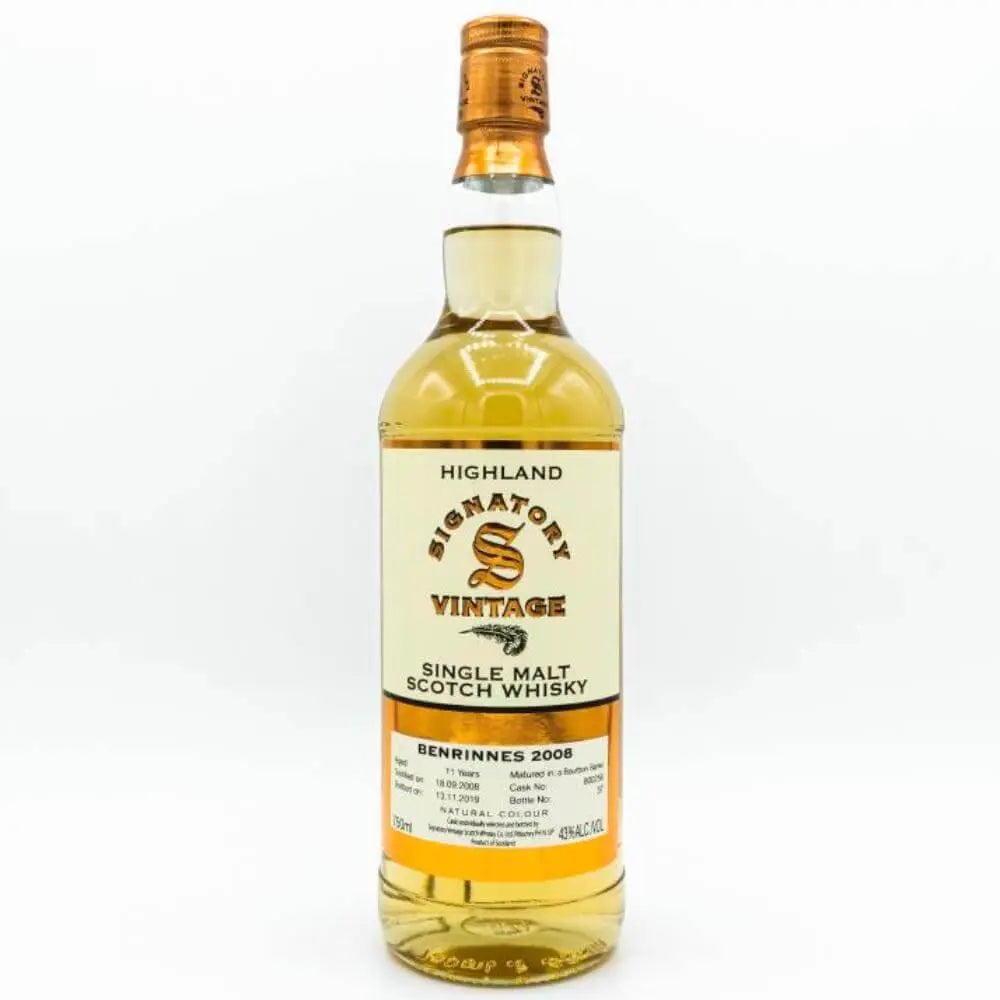 Signatory The Un-Chillfiltered Collection 11 Year Old Benrinnes 2008 - Main Street Liquor