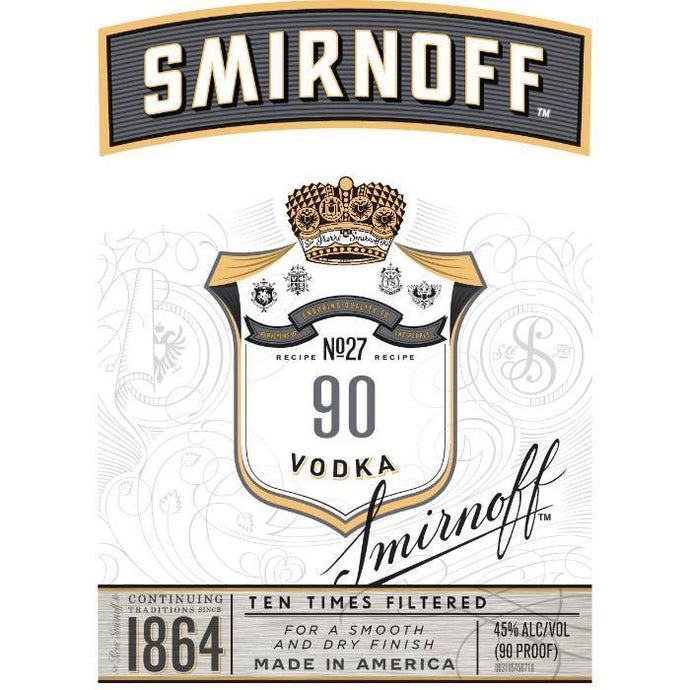 Smirnoff No. 27 90 Proof Vodka - Main Street Liquor