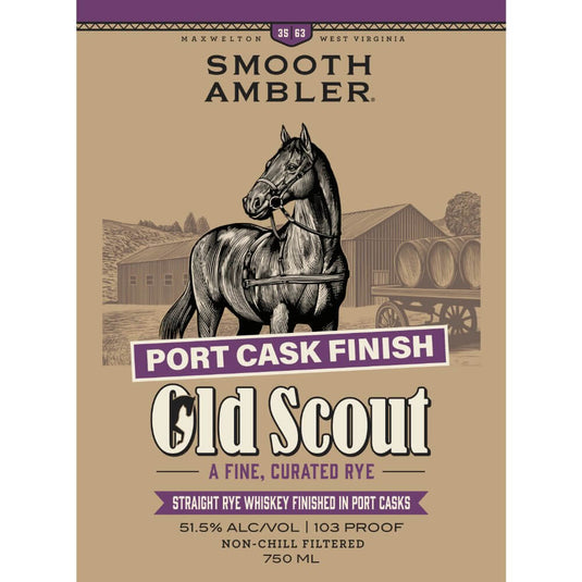 Smooth Ambler Old Scout Port Cask Finished Straight Rye - Main Street Liquor