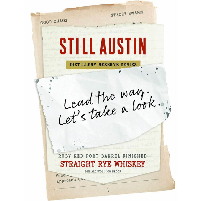 Still Austin Red Ruby Port Finished Straight Rye - Main Street Liquor