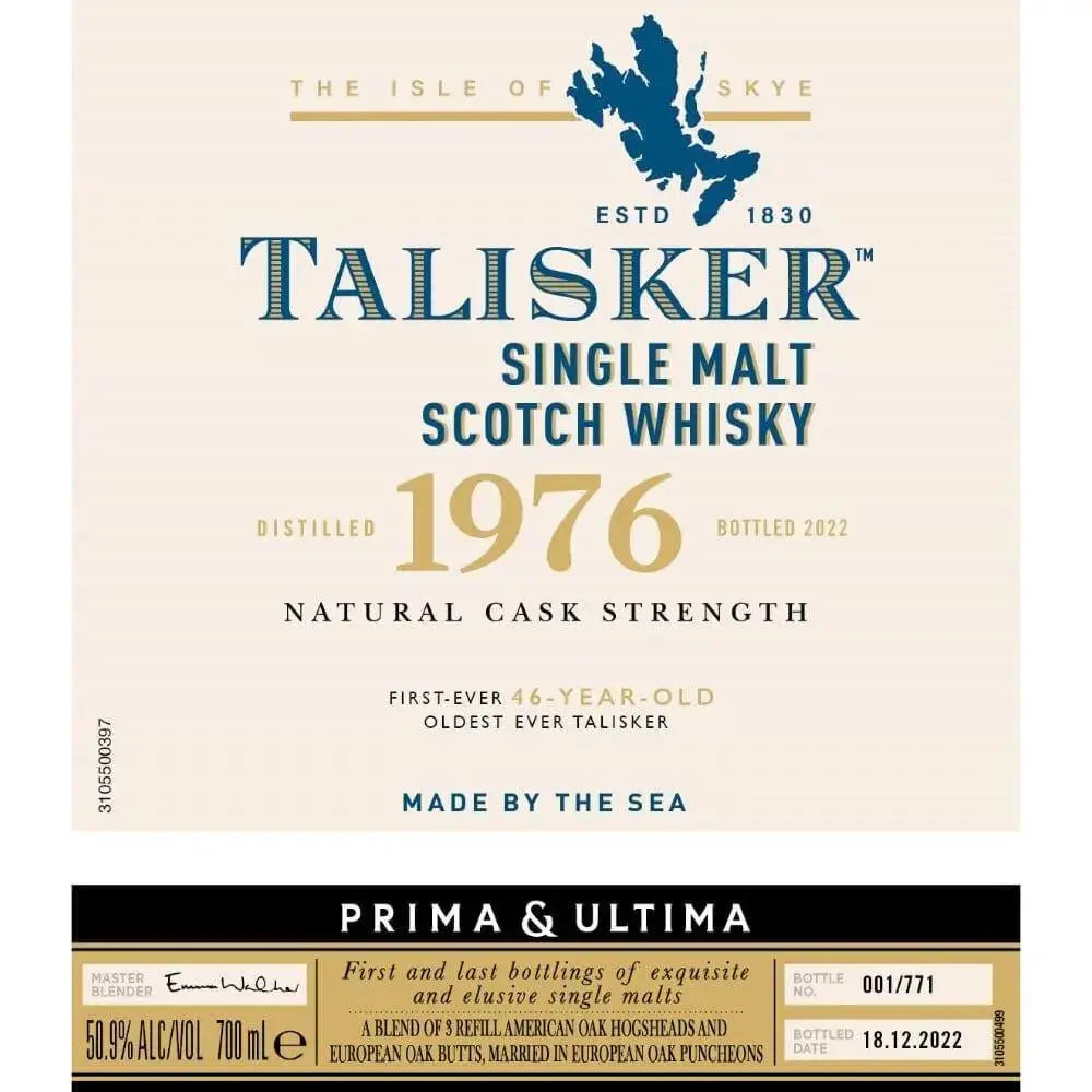 Talisker 1976 Prima &amp; Ultima Single Malt Scotch 46 Year Old - Main Street Liquor