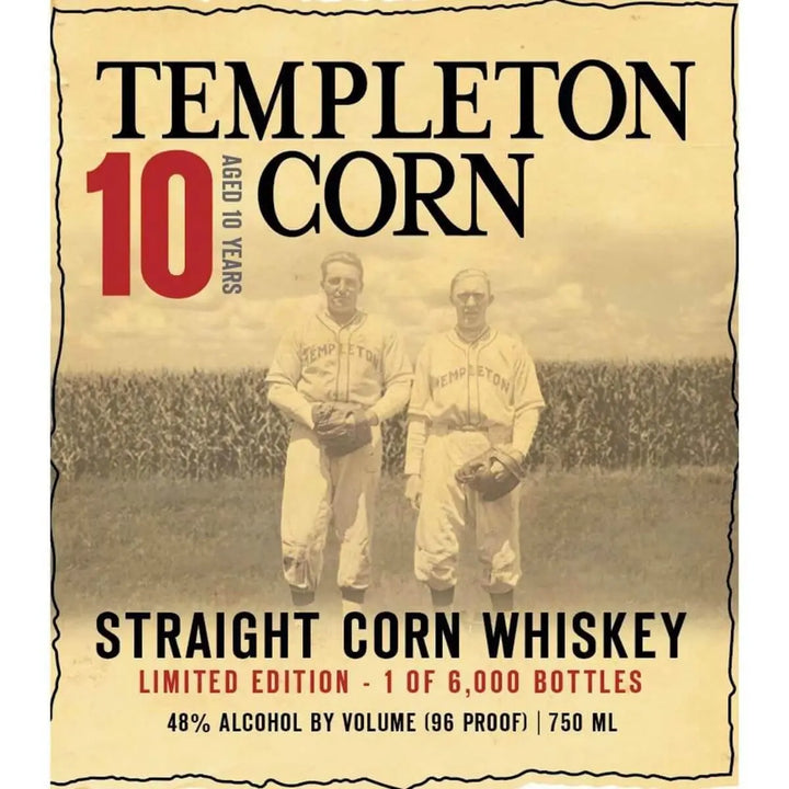 Templeton Corn Whiskey 10 Year Old - Main Street Liquor