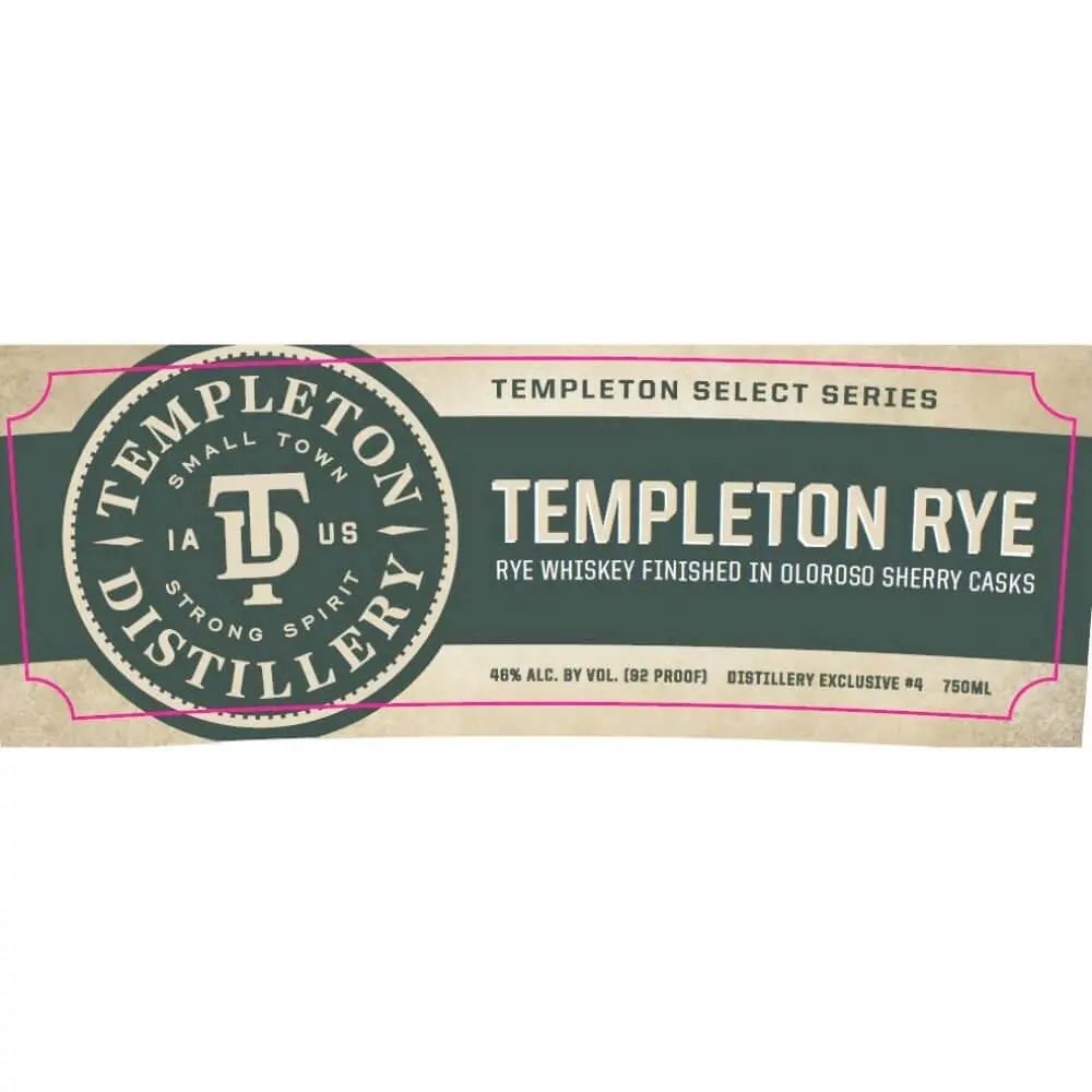 Templeton Rye Finished in Oloroso Sherry Casks - Main Street Liquor