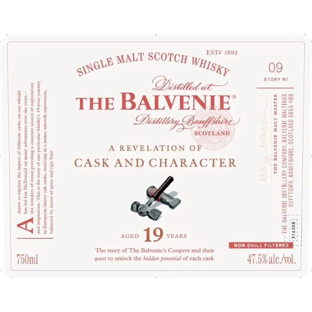 The Balvenie A Revelation of Cask and Character 19 Year Old - Main Street Liquor