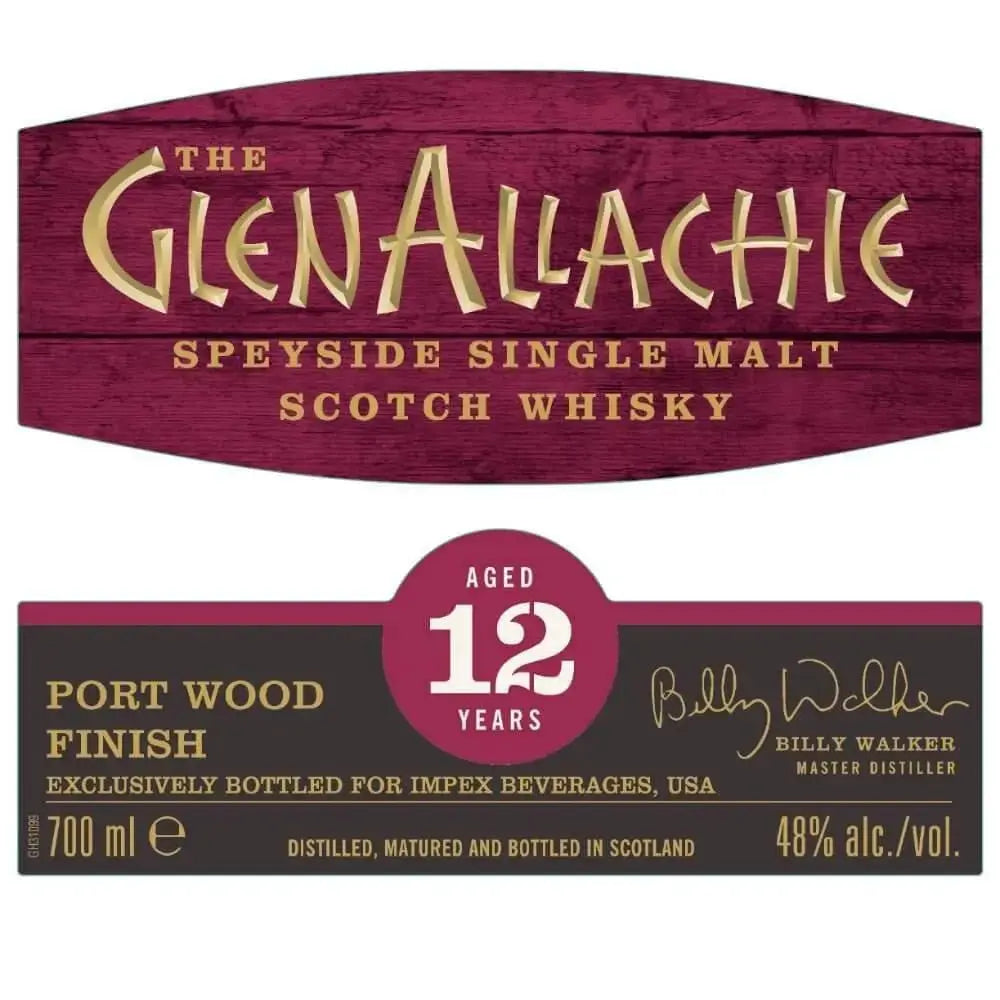 The GlenAllachie Portwood Finish 12 Year Old - Main Street Liquor
