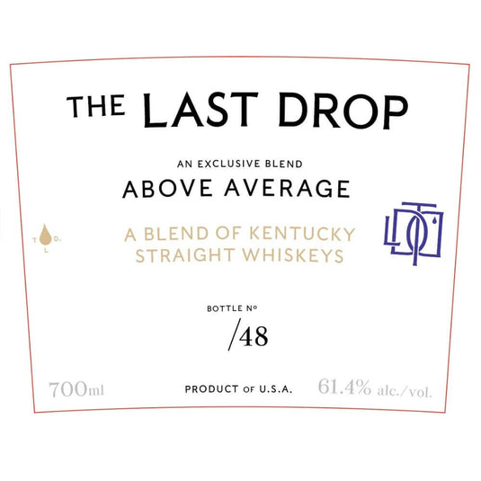 The Last Drop Above Average Blended Whiskey - Main Street Liquor