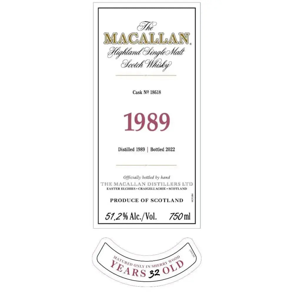 The Macallan Fine &amp; Rare 32 Year Old 1989 - Main Street Liquor