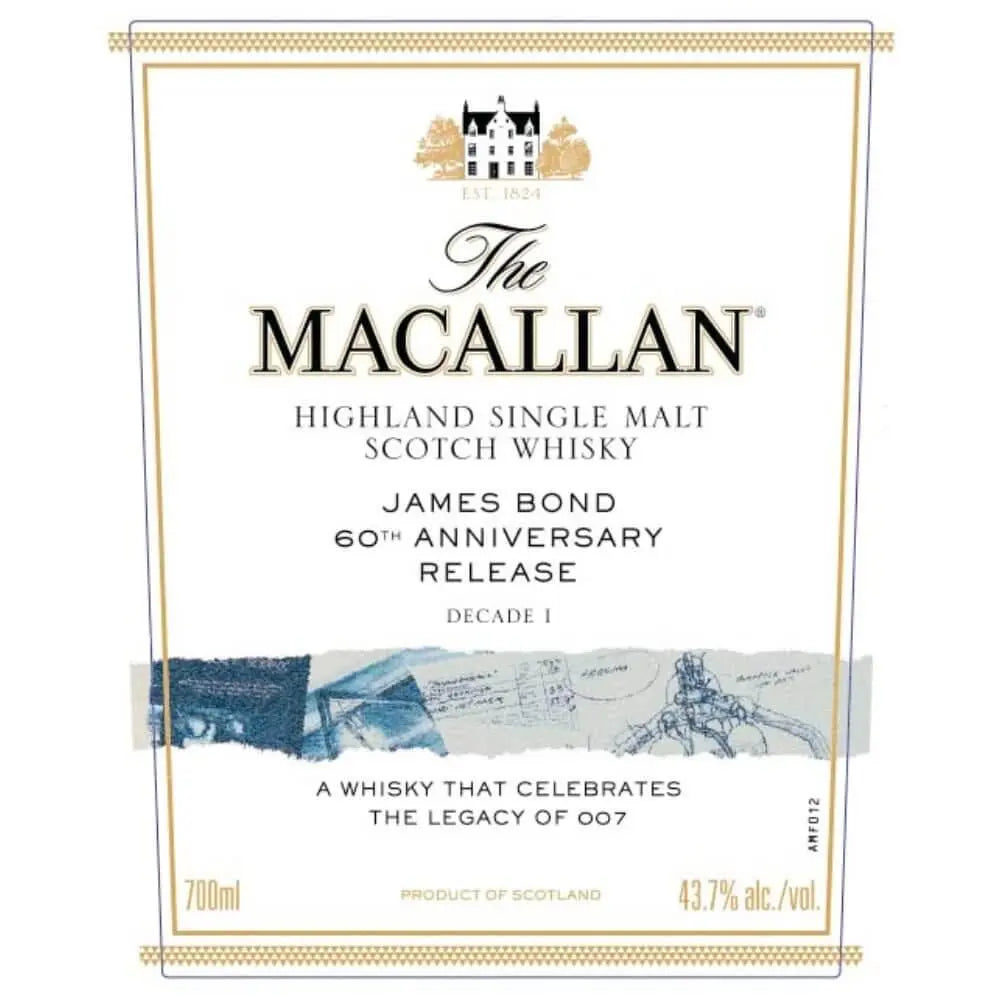 The Macallan James Bond 60th Anniversary Release Decade I - Main Street Liquor