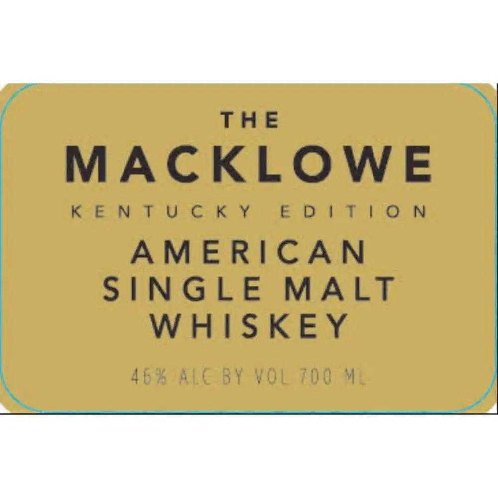 The Macklowe Kentucky Edition American Single Malt Whiskey - Main Street Liquor