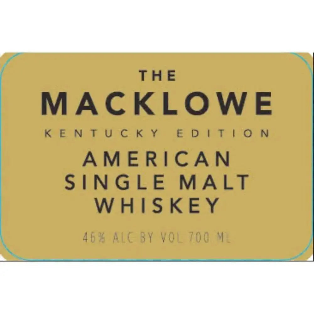 The Macklowe Kentucky Edition American Single Malt Whiskey - Main Street Liquor