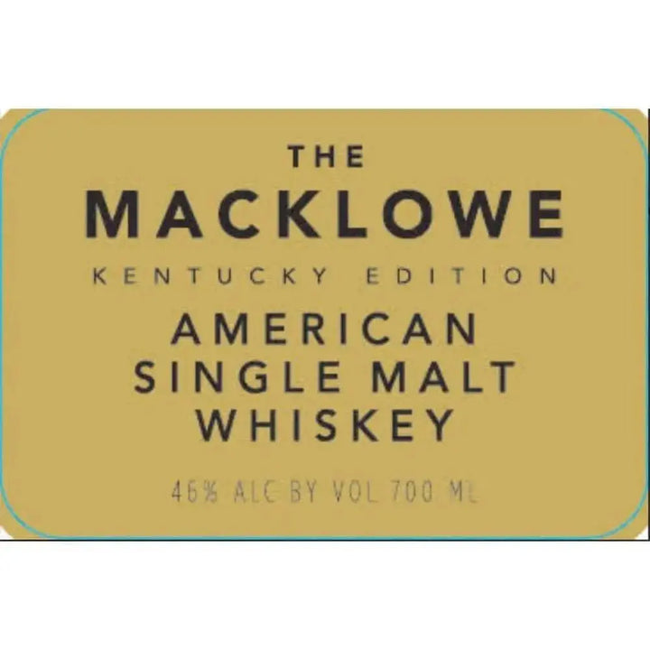 The Macklowe Kentucky Edition American Single Malt Whiskey - Main Street Liquor