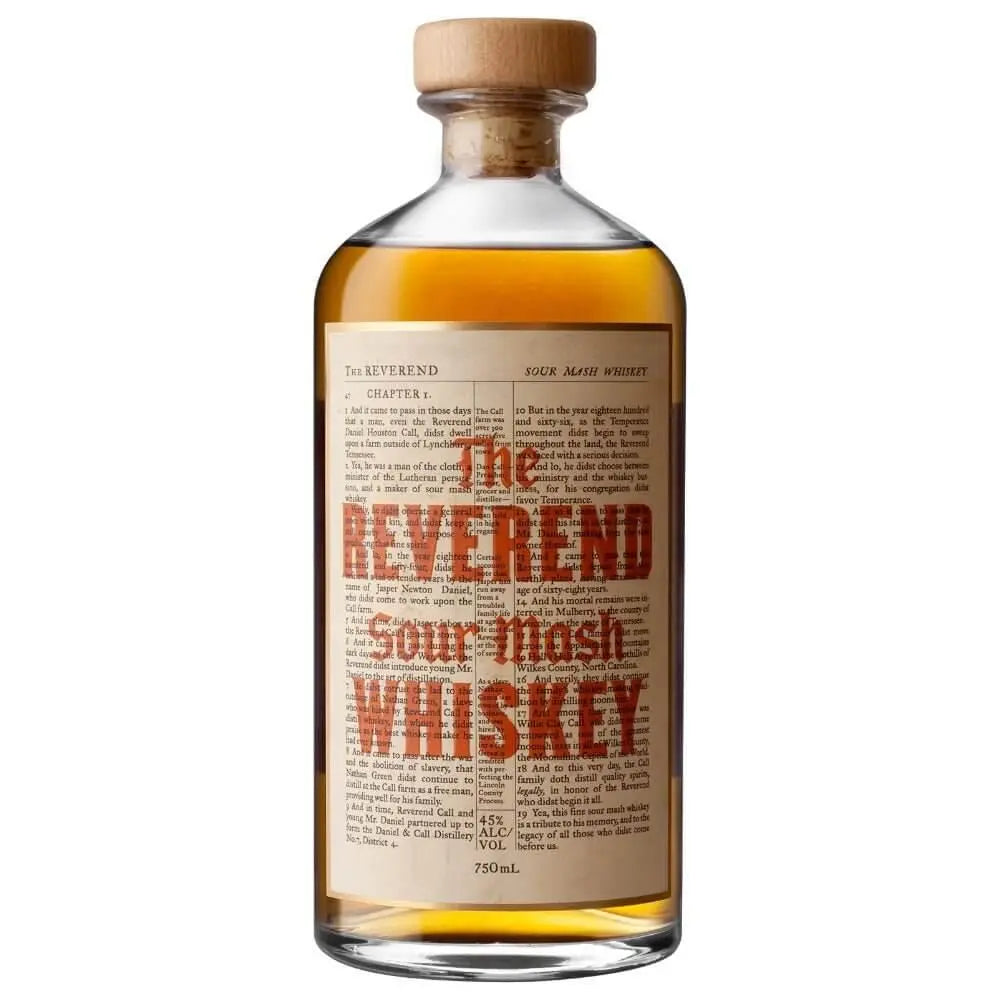 The Reverend Sour Mash Whiskey - Main Street Liquor