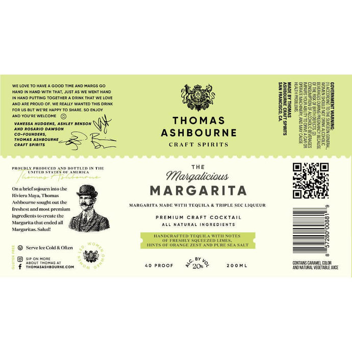 Thomas Ashbourne The Margalicious Margarita by Vanessa Hudgens 4PK Cans - Main Street Liquor