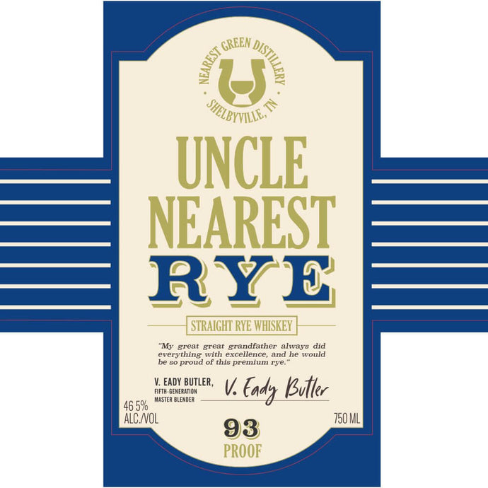 Uncle Nearest Straight Rye Whiskey - Main Street Liquor