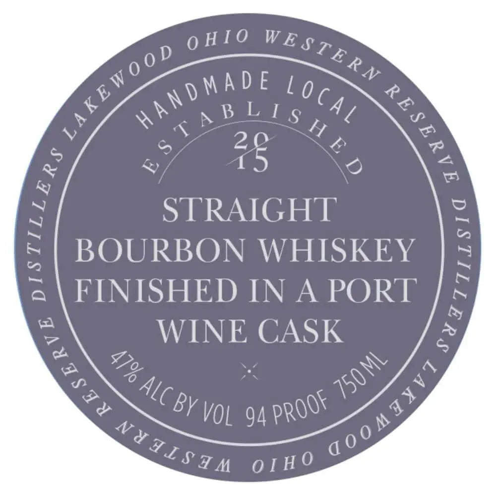 Western Reserve Bourbon Finished in a Port Wine Cask - Main Street Liquor
