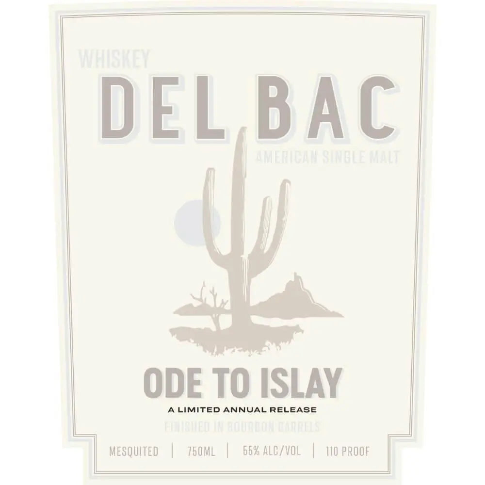 Whiskey Del Bac Ode to Islay American Single Malt - Main Street Liquor