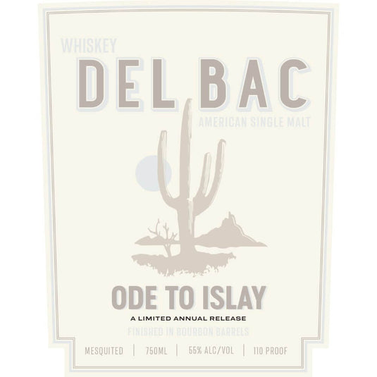 Whiskey Del Bac Ode to Islay American Single Malt - Main Street Liquor