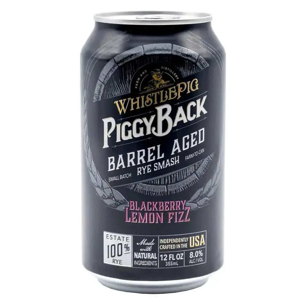 WhistlePig PiggyBack Barrel Aged Blackberry Lemon Fizz - Main Street Liquor