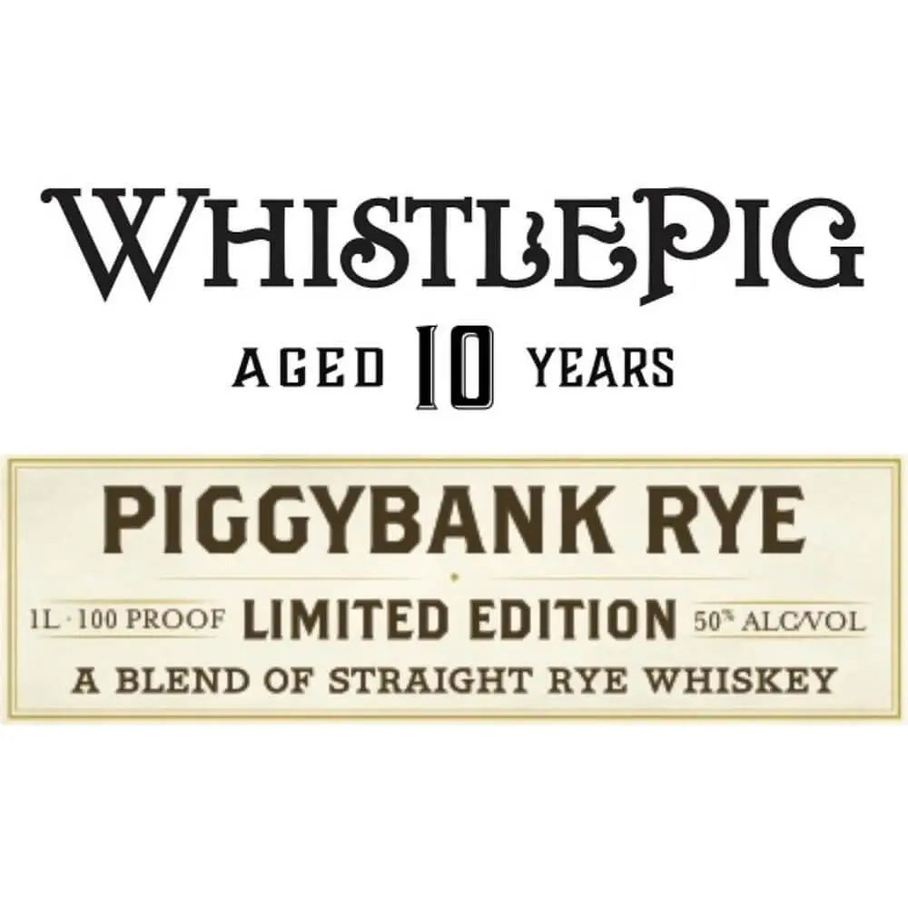 WhistlePig PiggyBank 10 Year Old Rye - Main Street Liquor
