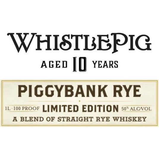 WhistlePig PiggyBank 10 Year Old Rye - Main Street Liquor